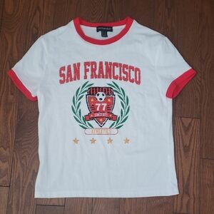 Streetwear Society White San Francisco T-Shirt Size M